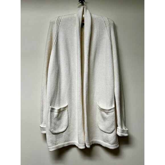 NWOT - J. CREW Long Open Cardigan Sweater, Cotton/Merino Wool Blend, Sz XL - Picture 2 of 11